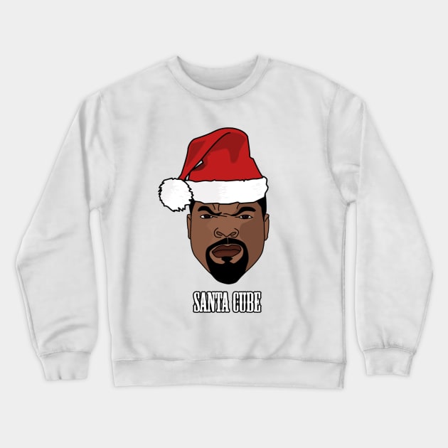 Santa Cube Crewneck Sweatshirt by finnyproductions